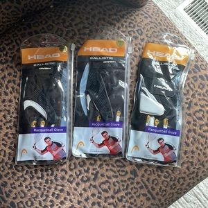 NWT 3 HEAD Racquetball leather glove  Right Small